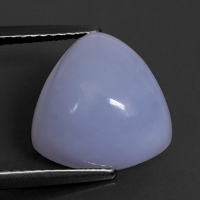 Calcédoine bleue naturelle transparent, 6,67 ct, transparent / translucide