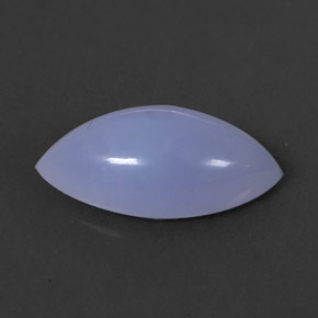 Calcédoine bleue naturelle transparent, 2,95 ct, transparent / translucide