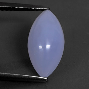 Calcédoine bleue naturelle transparent, 2,95 ct, transparent / translucide