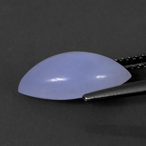 Calcédoine bleue naturelle transparent, 2,95 ct, transparent / translucide
