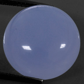 Calcédoine Bleu lavande naturelle Transparent, 15.62 ct, Transparent / Translucide