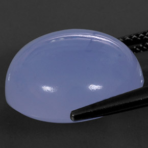 Calcédoine Bleu lavande naturelle Transparent, 15.62 ct, Transparent / Translucide