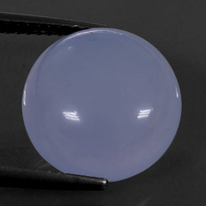 Calcédoine bleue naturelle transparent, 8,58 ct, transparent / translucide