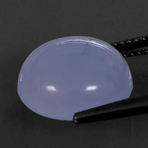 Calcédoine bleue naturelle transparent, 8,58 ct, transparent / translucide