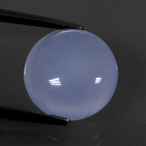 Calcédoine Bleu lavande naturelle Transparent, 5.76 ct, Transparent / Translucide