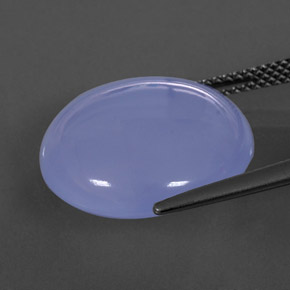 Calcédoine Bleu lavande naturelle Transparent, 13.17 ct, Transparent / Translucide