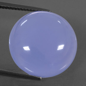Calcédoine Bleu lavande naturelle Transparent, 17.43 ct, Transparent / Translucide