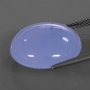 Calcédoine Bleu lavande naturelle Transparent, 17.43 ct, Transparent / Translucide