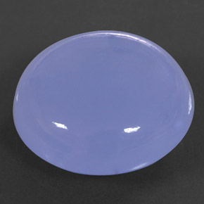 Calcédoine bleue naturelle transparent, 25,46 ct, transparent / translucide