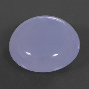 Calcédoine bleue naturelle transparent, 30,37 ct, transparent / translucide