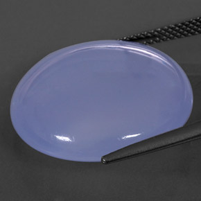 Calcédoine Bleu lavande naturelle Transparent, 20.57 ct, Transparent / Translucide