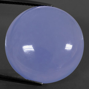 Calcédoine bleue naturelle transparent, 29,95 ct, transparent / translucide