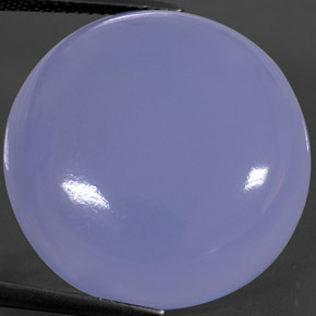 Calcédoine Bleu lavande naturelle Transparent, 32.21 ct, Transparent / Translucide