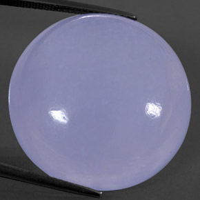 Calcédoine bleue naturelle transparent, 36,59 ct, transparent / translucide