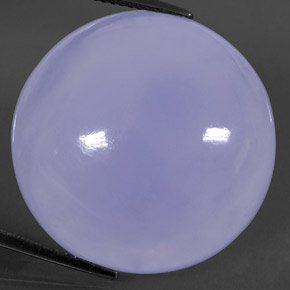 Calcédoine bleue naturelle transparent, 44,51 ct, transparent / translucide