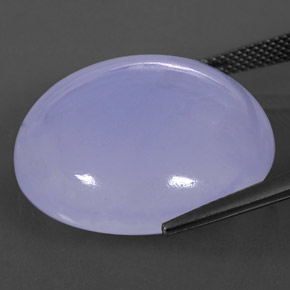 Calcédoine bleue naturelle transparent, 44,51 ct, transparent / translucide