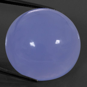 Calcédoine bleue naturelle transparent, 46,38 ct, transparent / translucide