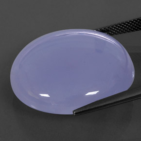 Calcédoine Bleu lavande naturelle Transparent, 37.88 ct, Transparent / Translucide