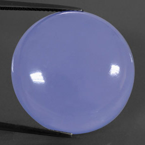 Calcédoine bleue naturelle transparent, 38,12 ct, transparent / translucide