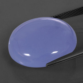 Calcédoine bleue naturelle transparent, 38,12 ct, transparent / translucide