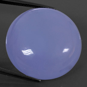 Calcédoine bleue naturelle transparent, 47,14 ct, transparent / translucide