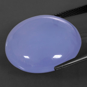 Calcédoine bleue naturelle transparent, 47,14 ct, transparent / translucide