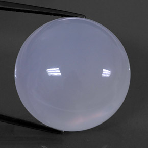 Calcédoine bleue naturelle transparent, 50,66 ct, transparent / translucide