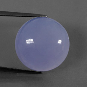 Calcédoine bleue naturelle transparent, 16,85 ct, transparent / translucide