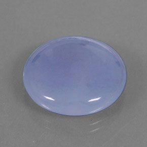 Calcédoine bleue naturelle transparent, 18,82 ct, transparent / translucide