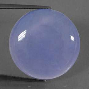 Calcédoine Bleu lavande naturelle Transparent, 23.76 ct, Transparent / Translucide