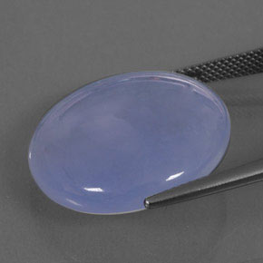 Calcédoine Bleu lavande naturelle Transparent, 23.76 ct, Transparent / Translucide