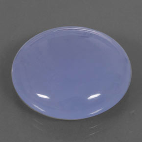 Calcédoine bleue naturelle transparent, 38,66 ct, transparent / translucide