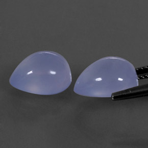 Achetez naturel ct Bleu lavande Calcédoine gems, Transparent, En provenance Brésil chez GemSelect. En stock, livraison internationale!