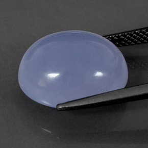 Calcédoine Bleu lavande naturelle Transparent, 9.45 ct, Transparent / Translucide