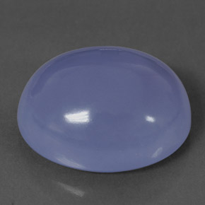 Calcédoine Bleu lavande naturelle Coupe ovale, 20.79 ct, Translucide