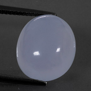 Calcédoine Bleu lavande naturelle Transparent, 8.88 ct, Transparent / Translucide
