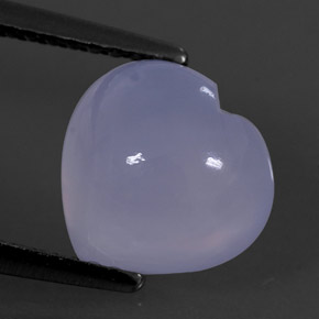 Calcédoine bleue naturelle transparent, 2,45 ct, transparent / translucide
