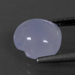 Calcédoine bleue naturelle transparent, 2,45 ct, transparent / translucide