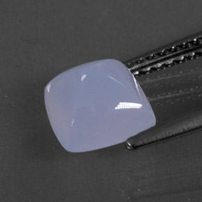 Calcédoine bleue naturelle transparent, 1,77 ct, transparent / translucide