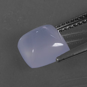 Calcédoine bleu lavande naturelle transparent, 2,33 ct, transparent / translucide