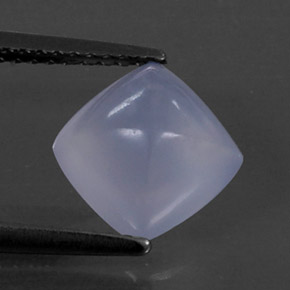 Calcédoine bleue naturelle transparent, 2,35 ct, transparent / translucide