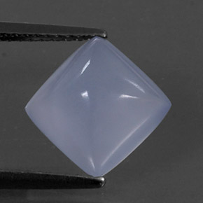Calcédoine bleue naturelle transparent, 3,17 ct, transparent / translucide