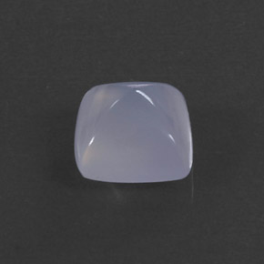 Calcédoine Bleu lavande naturelle Carré, 2.50 ct, Transparent