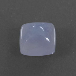 Calcédoine bleue naturelle transparent, 1,66 ct, transparent / translucide