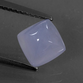 Calcédoine bleue naturelle transparent, 1,66 ct, transparent / translucide