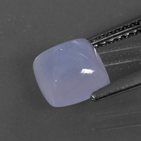 Calcédoine bleue naturelle transparent, 1,66 ct, transparent / translucide