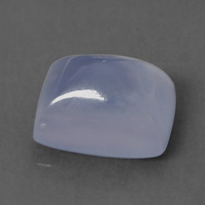 Calcédoine Bleu lavande naturelle Coupe coussin, 1.92 ct, Transparent