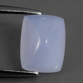 Calcédoine bleue naturelle transparent, 2,06 ct, transparent / translucide