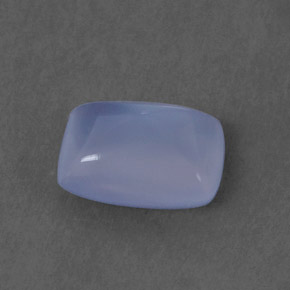 Calcédoine Bleu lavande naturelle Coupe coussin, 1.17 ct, Transparent