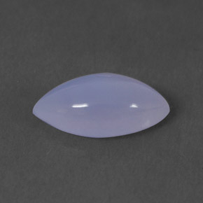 Calcédoine bleue naturelle transparent, 1,66 ct, transparent / translucide